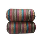 Set aus 2 traditionellen persischen Bolster-Rückenlehnenkissen Tubular