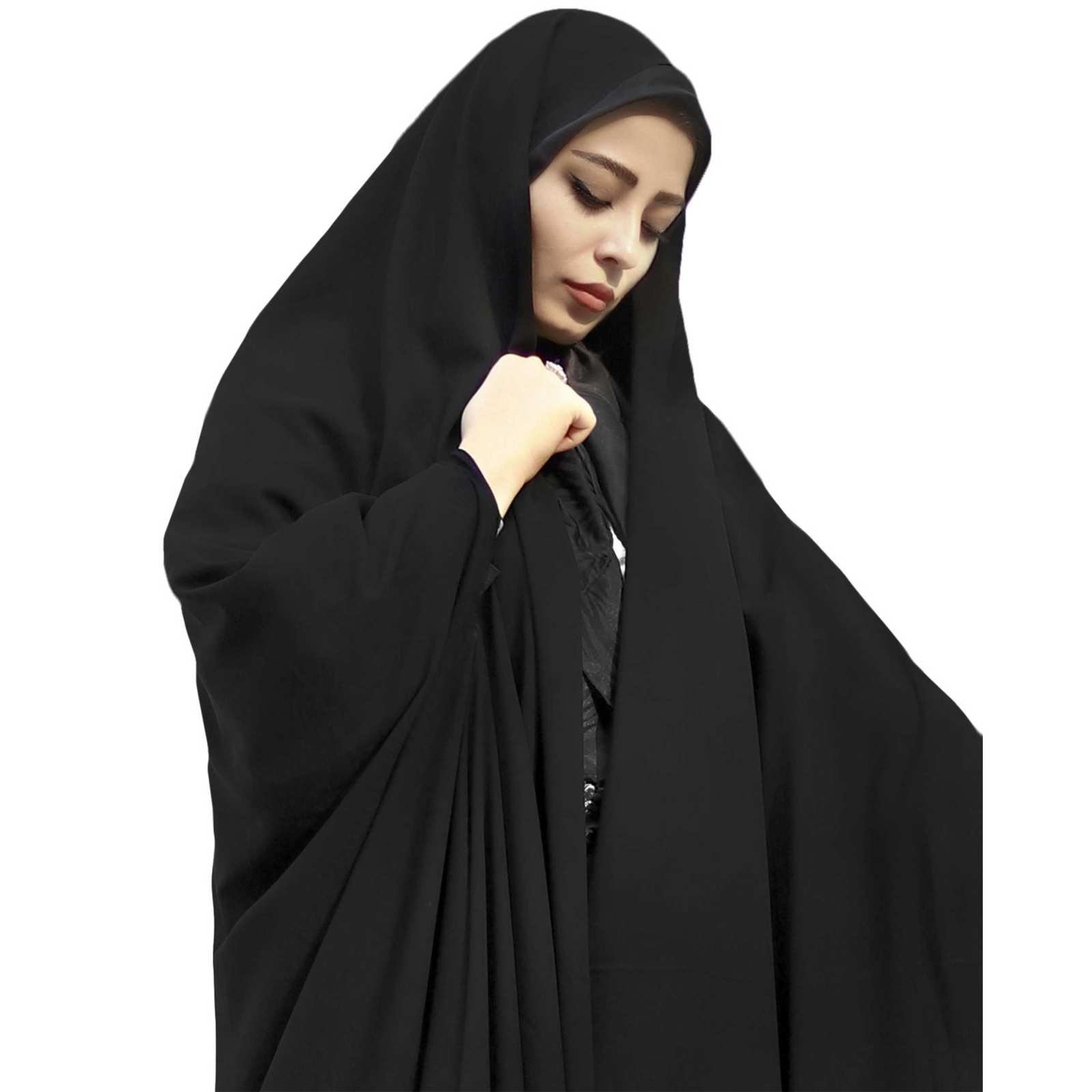 Islamischer arabischer schwarzer Chador Hijab für Frauen und Gebet