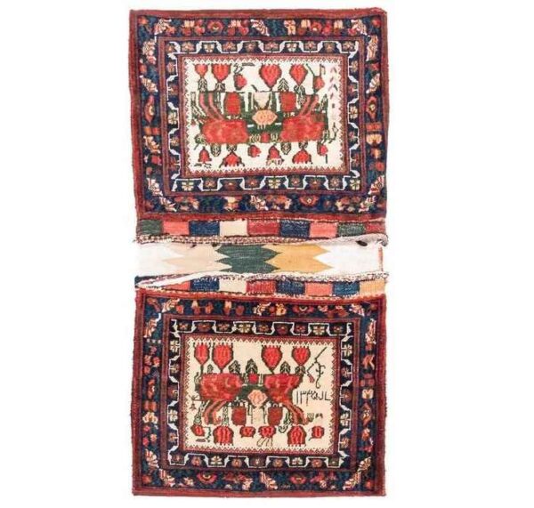 Vintage Persische Satteltasche – Handgewebt & Second-Hand Tōbrag 456604