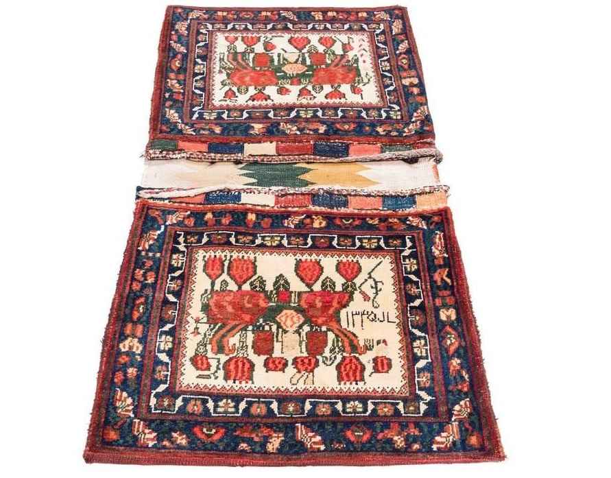 Vintage Persische Satteltasche – Handgewebt & Second-Hand Tōbrag 456604