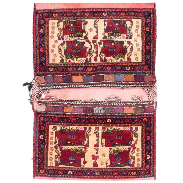 Vintage Persische Satteltasche – Handgewebt & Second-Hand Tōbrag 102273