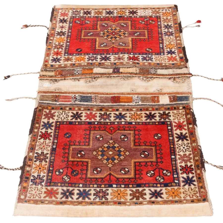 Vintage Persische Satteltasche – Handgewebt & Second-Hand Tōbrag 187411