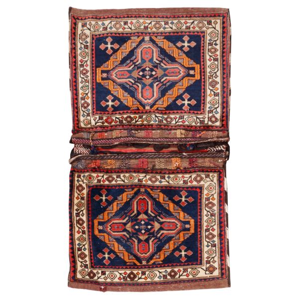 Vintage Persische Satteltasche – Handgewebt & Second-Hand Tōbrag 187412