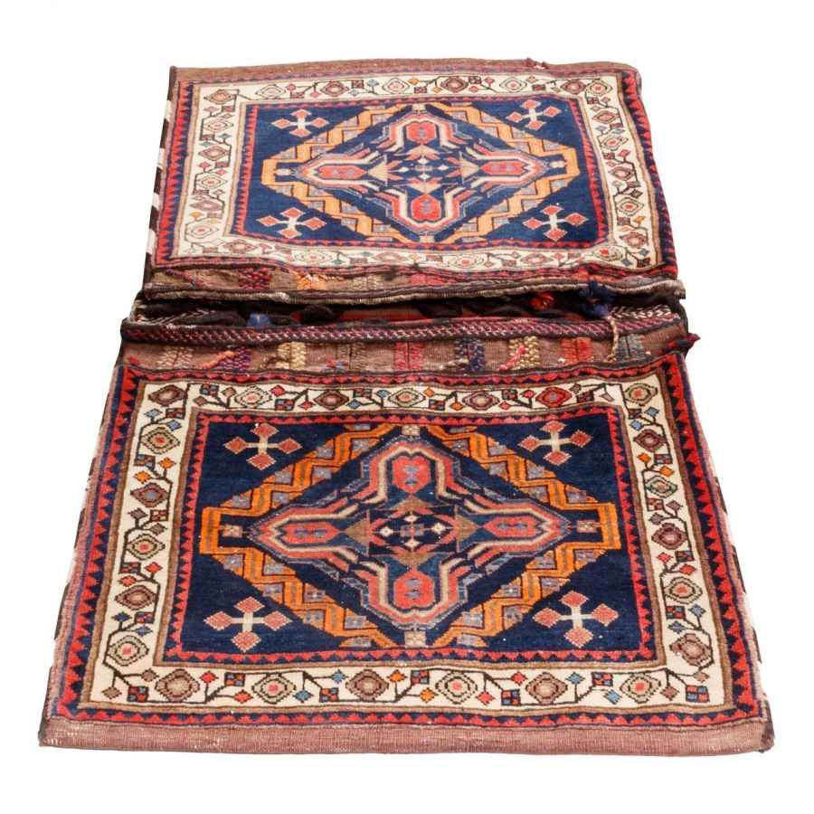 Vintage Persische Satteltasche – Handgewebt & Second-Hand Tōbrag 187412