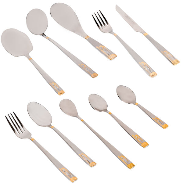Set aus Besteck & Tafellöffel, 92 Teile, Modell Achaemenes