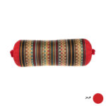 Traditionelles persisches zylindrisches Kissen mit elegantem Jajim-Stoff