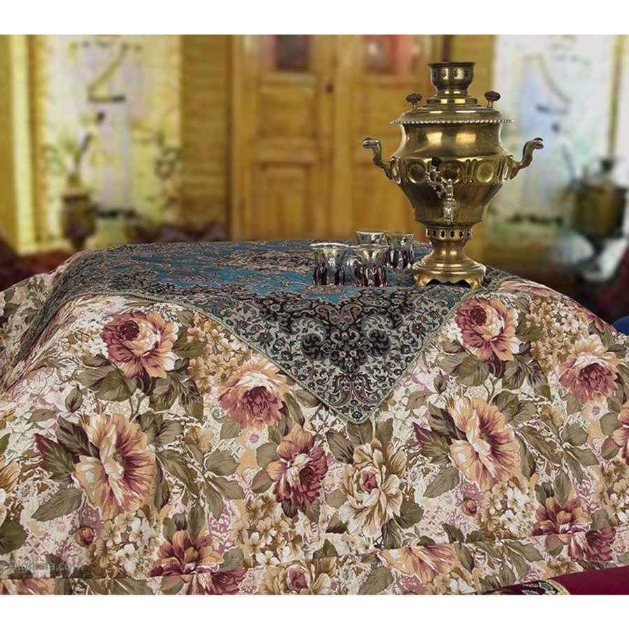 Persische Korsi-Decke – Dick, schwer und warm, Doppelgröße Rose