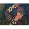Original persische Qajar Kunstmalerei: Aquarell und Gouache auf Holz - Mädchen