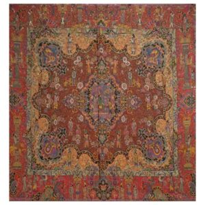 Yazd-Termeh-Tischdecke, luxuriös mit Blumenmuster Kourosh