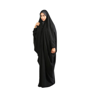 Islamischer arabischer schwarzer Chador Hijab für Frauen und Gebet – Sadafi