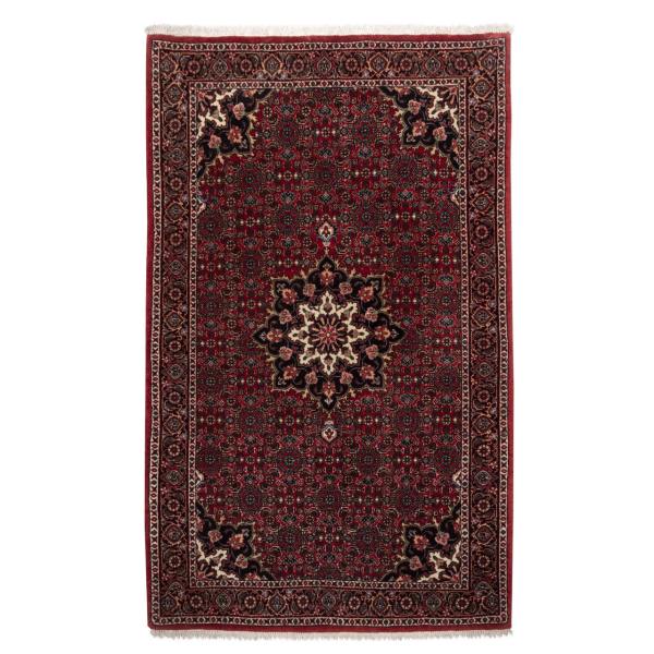 Persischer Teppich handgeknüpft mit detailliertem Tribal-Design