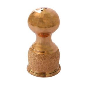 Set aus 3 persischen Kupfer Salz- und Pfefferstreuern Hammer