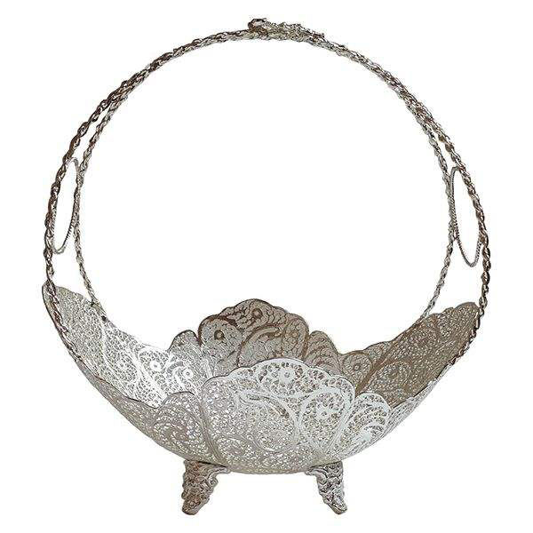 Iranische Filigran-Silber-Obstschale Modell Moon02