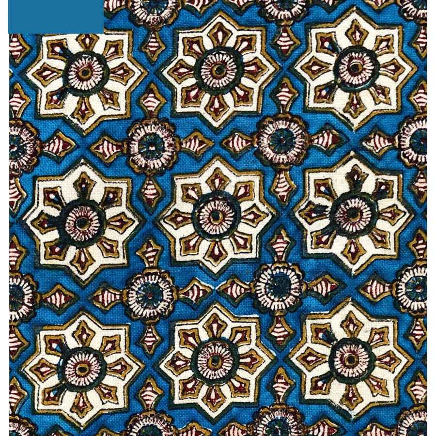 Iranisches Tischtuch: Isfahans traditionelle Kalamkari Blockdruck Hasiri