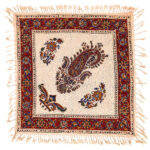 Iranisches Tischtuch: Isfahans traditionelle Kalamkari Blockdruck Majnooni