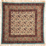 Iranisches Tischtuch: Isfahans traditionelle Kalamkari Blockdruck Majnooni