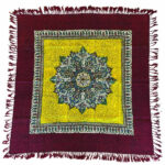 Iranisches Tischtuch: Isfahans traditionelle Kalamkari Blockdruck Shams