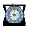 Handgefertigte persische Kupfer-Wanduhr - Minakari-Emaille
