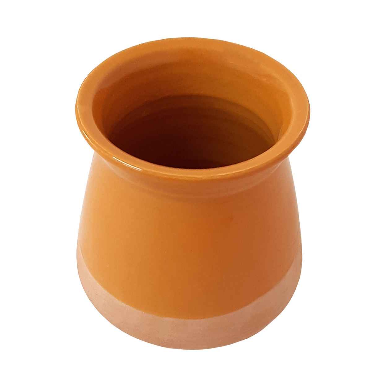 Persischer Töpfer-Dizi-Topf mit Deckel zum Kochen von Abgoosht – Gelb