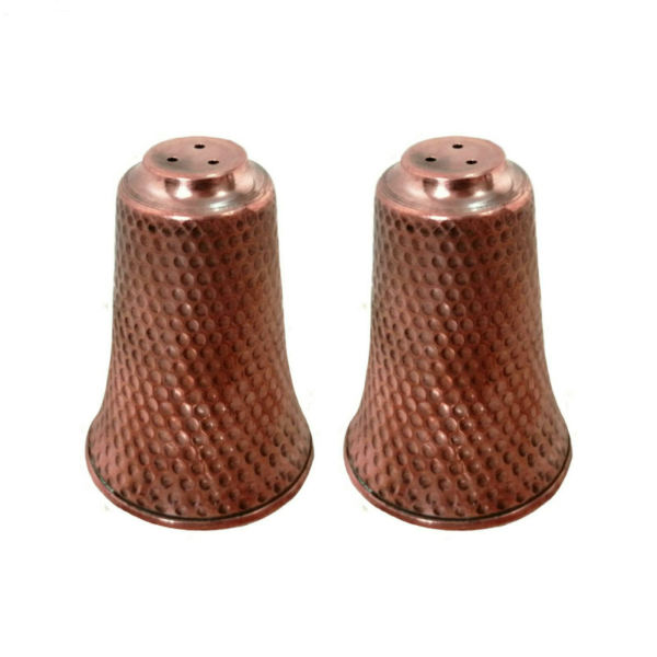 Set aus 2 persischen Kupfer-Salz- und Pfefferstreuern Almas