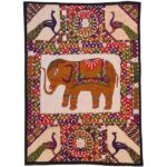 Handgestickte Tischdecke Modell Tierrahmen (Animal Ghaab)