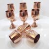 Handgefertigtes persisches Kupfer-Weinglas-Stielglas – Gehämmertes Modell Arash