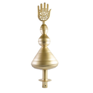 Islamische Metall-Hamsa – Die Hand von Fatima & Qibla-Symbol