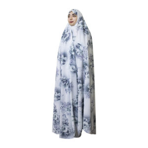 Iranischer Kultur-Chador für Frauen – Farbenfroh, Ideal für den Alltag und das Gebet, Lila Blumen