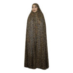 Iranischer Kultur-Chador für Frauen – Farbenfroh, Ideal für den Alltag und das Gebet, Braune Blumen