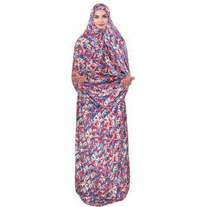 Islamisches Namaz-Chador für Frauen – Ideal zum Beten – Lila Blume