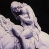 Handgeknüpfter persischer Bildteppich aus Tabriz, der geprägte Lady Godiva darstellt