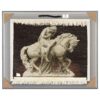Handgeknüpfter persischer Bildteppich aus Tabriz, der geprägte Lady Godiva darstellt