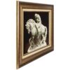 Handgeknüpfter persischer Bildteppich aus Tabriz, der geprägte Lady Godiva darstellt