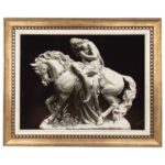 Handgeknüpfter persischer Bildteppich aus Tabriz, der Lady Godiva geprägt darstellt