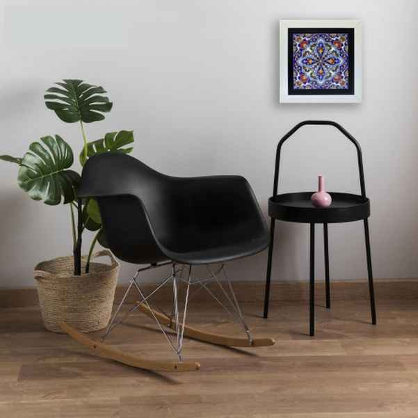 Dekorative persische gerahmte Keramikfliese – Nikta