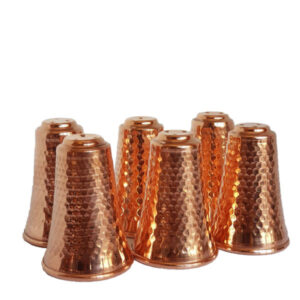 Set aus persischen Kupfer-Salz- und Pfefferstreuern Zylindrisch (6x)