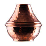 Set aus 2 persischen Kupfer-Salz- und Pfefferstreuern Blume