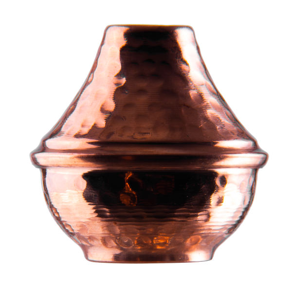 Set aus 2 persischen Kupfer-Salz- und Pfefferstreuern Blume
