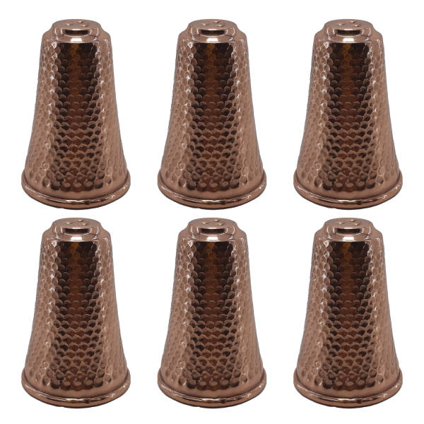 Set aus persischen Kupfer-Salz- und Pfefferstreuern Berg (6x)