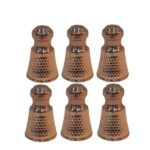 Set aus persischen Kupfer-Salz- und Pfefferstreuern Kiefer (6x)