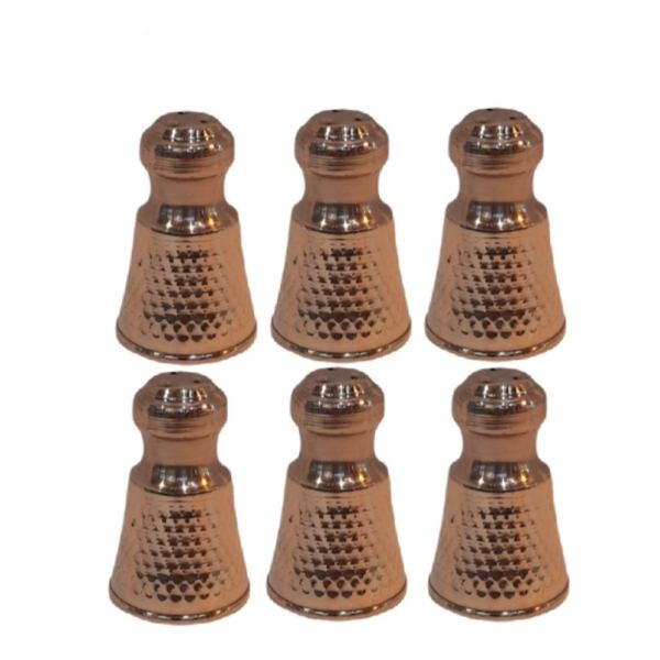 Set aus persischen Kupfer-Salz- und Pfefferstreuern Kiefer (6x)