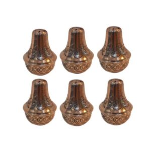 Set aus persischen Kupfer-Salz- und Pfefferstreuern Termeh (6x)