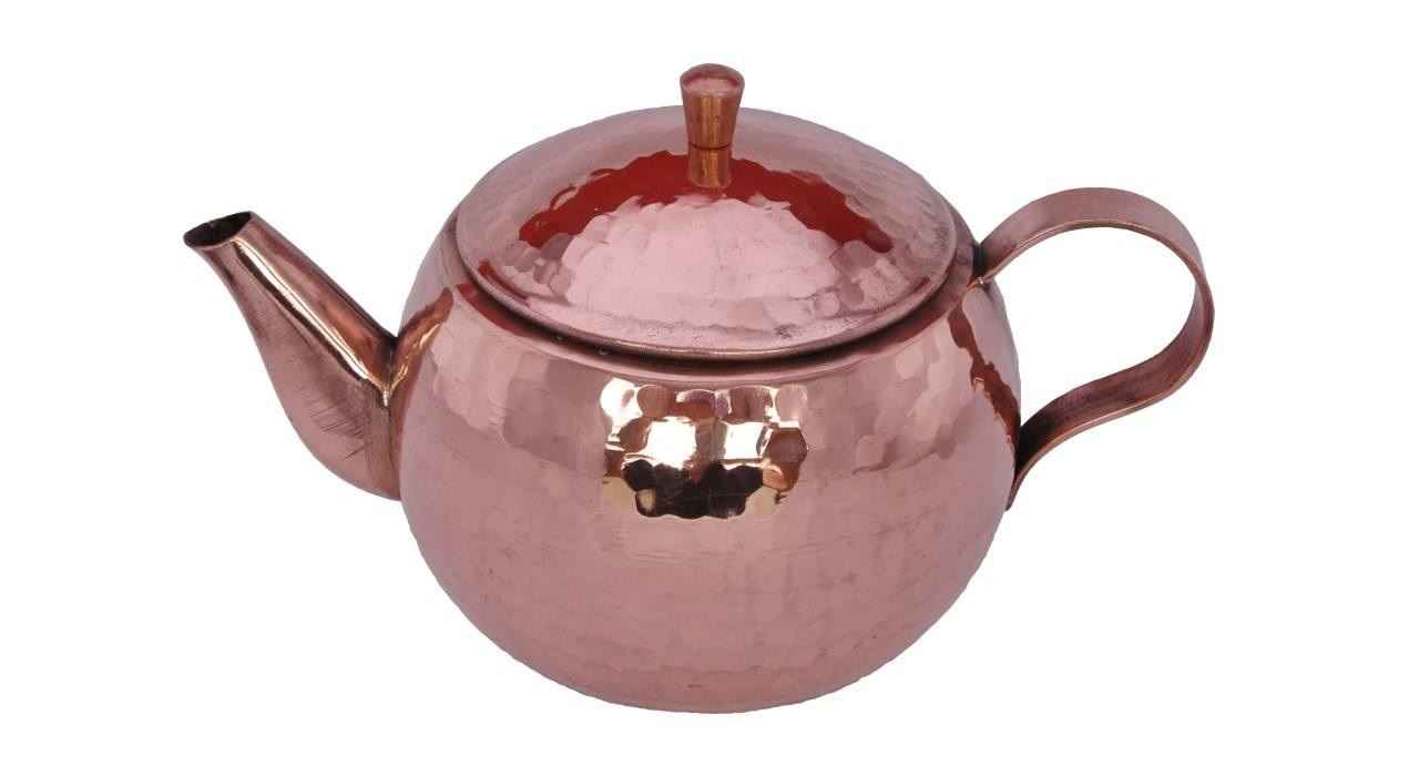 Persische Kupfer-Teekanne handgefertigt und gehämmert Lila