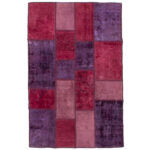 Vintage Persischer handgeknüpfter Patchwork-Teppich Alvan