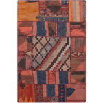 Persischer Patchwork-Kilim-Teppich Handgewebt Milani