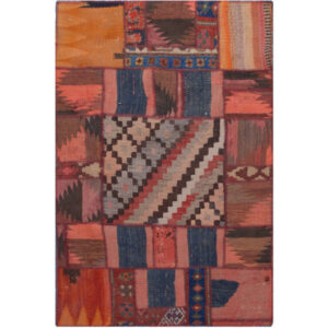 Persischer Patchwork-Kilim-Teppich Handgewebt Milani