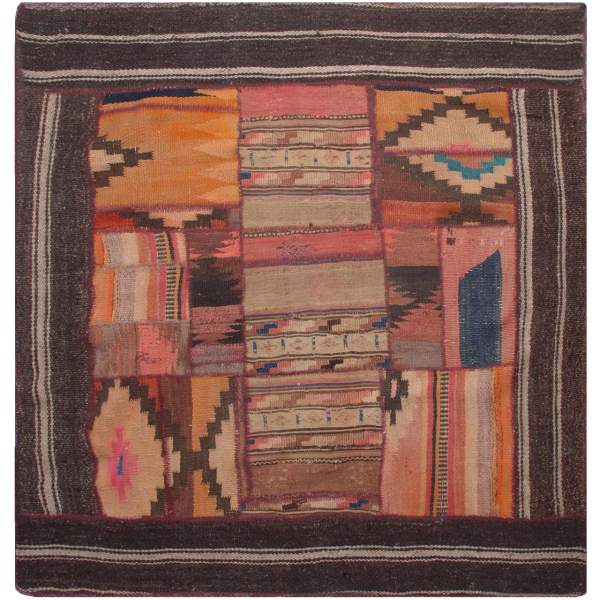 Persischer Patchwork-Kilim-Teppich Handgewebt Aram