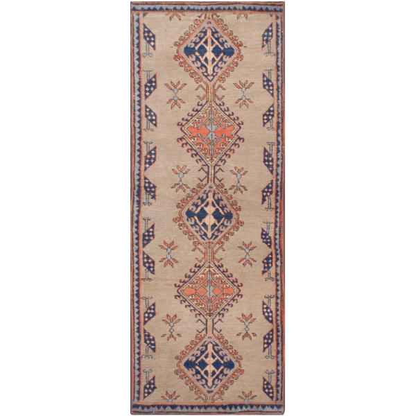 Vintage Persischer handgeknüpfter Patchwork-Teppich Harat