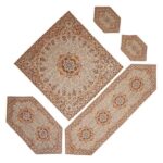 Set aus 5 Termeh-Tischdecken, luxuriös mit persischem Paisley-Muster Narges