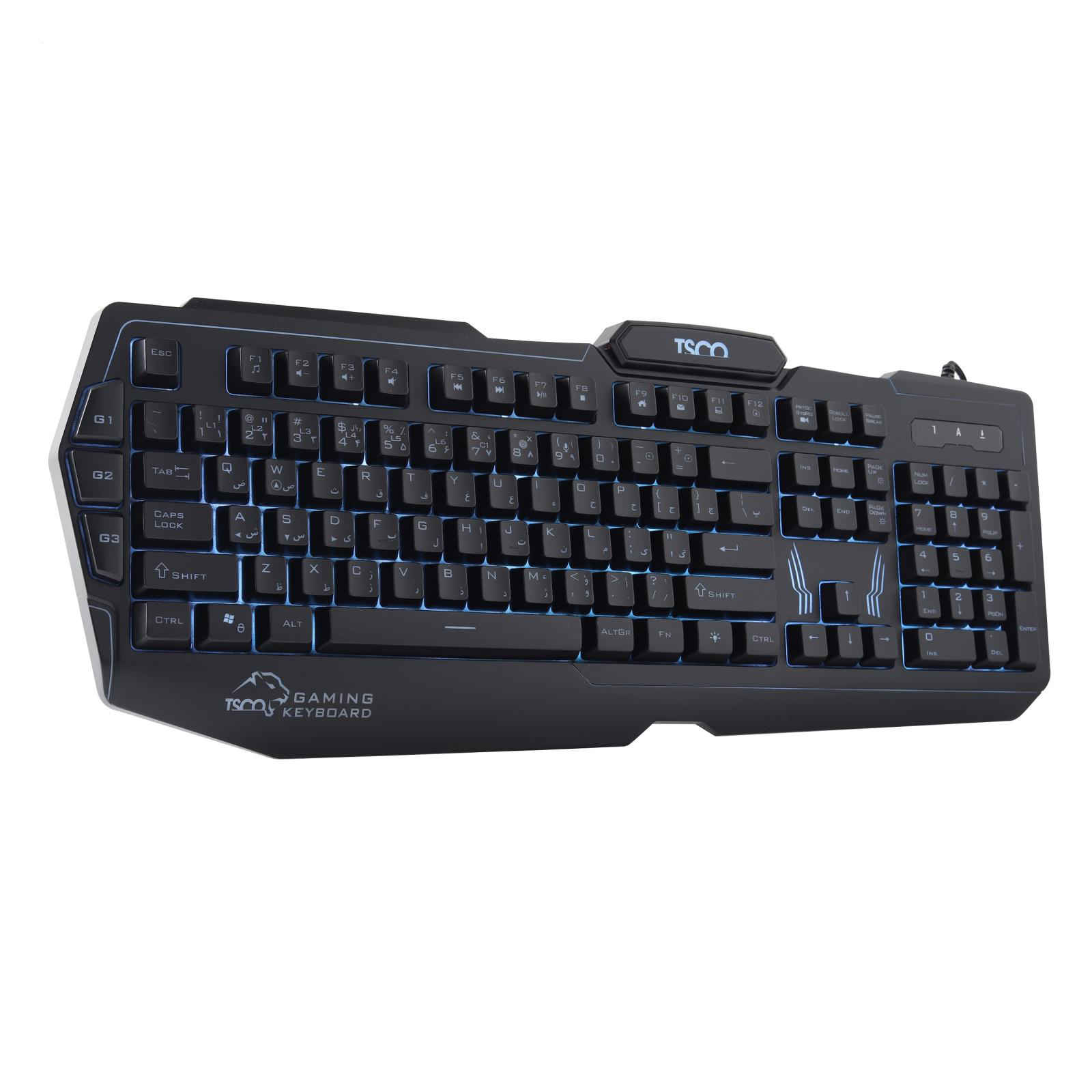 Tesco Gaming Tastatur mit Farsi-Tastenabdeckungen TK 8121L